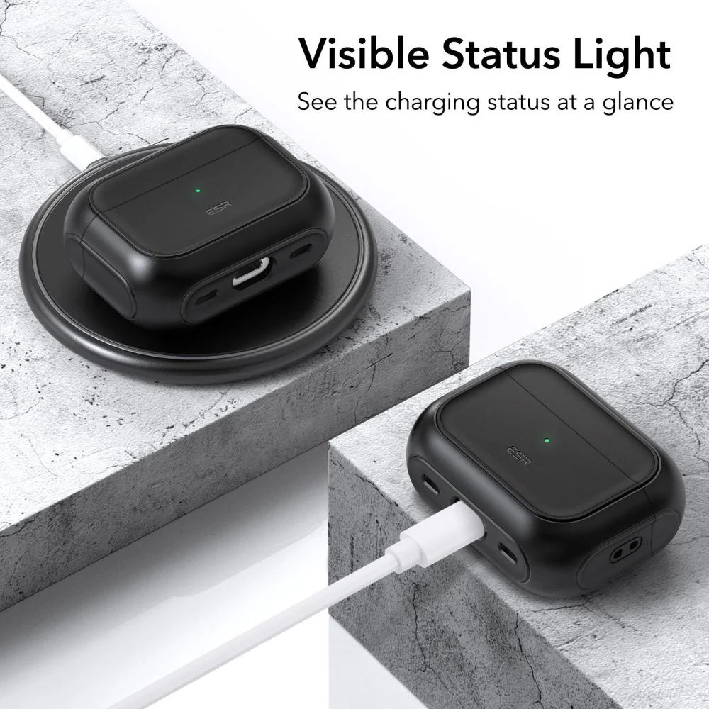 ESR Orbit Halolock MagSafe puzdro na Apple Airpods Pro 1 / 2, čierne