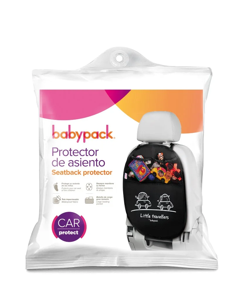 Babypack Organizér do auta a ochrana autosedadla, čierny
