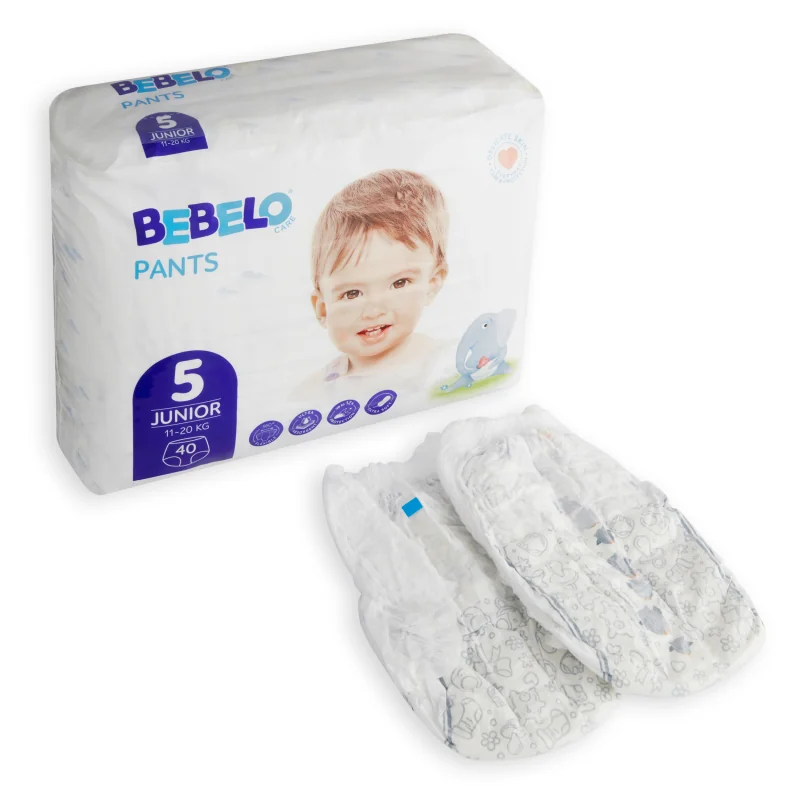 BEBELO CARE PANTS 5 JUNIOR 1×40 ks, jednorazové plienkové nohavičky