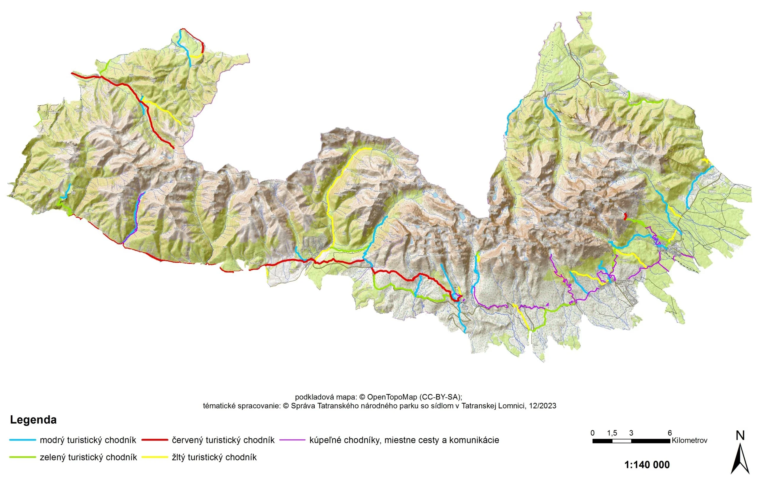 mapa tatier