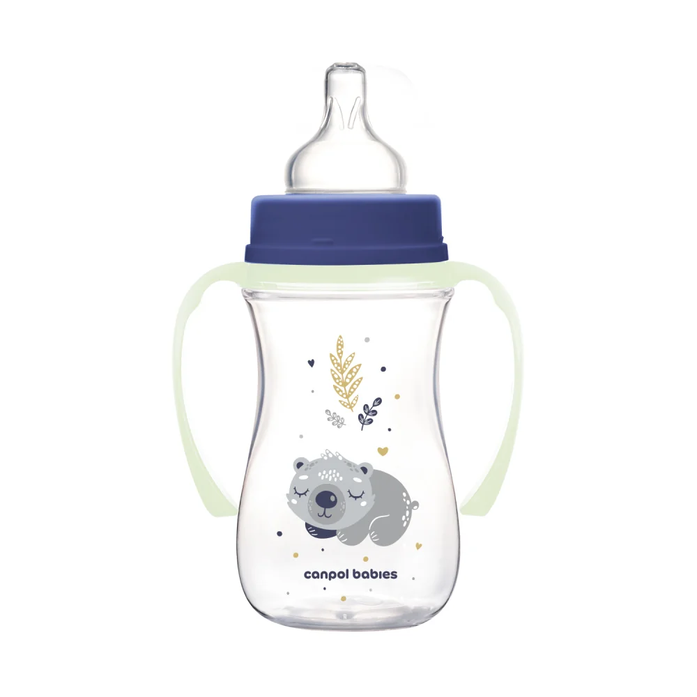 Canpol babies Antikoliková fľaša EasyStart SLEEPY KOALA 240ml modrá 1×1 ks, fľaša