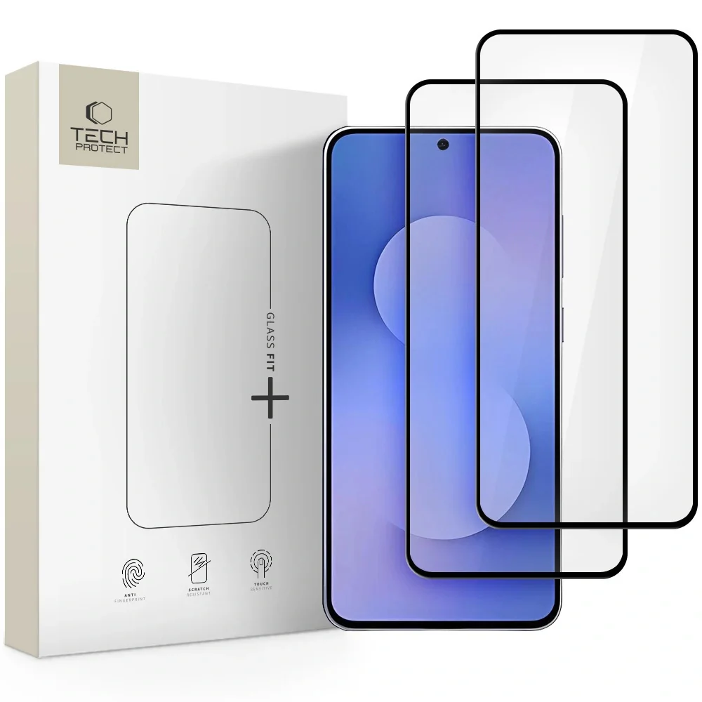 Tech-Protect Glass Fit 2x ochranné sklo na Samsung Galaxy S25 FE, čierne ne