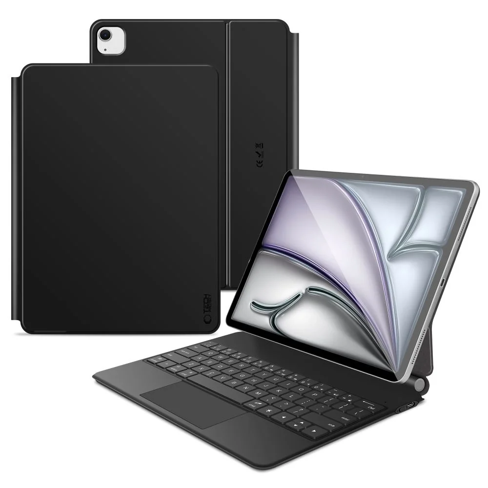 Tech-Protect Smartcase Magnetic puzdro s klávesnicou na iPad Pro 12.9'' 4-6gen 2020-2022 / Air 13'' 1-2gen 2024-2025, čierne ' 4-6gen 2020-2022 / Air 13'' 1-2gen 2024-2025, čierne