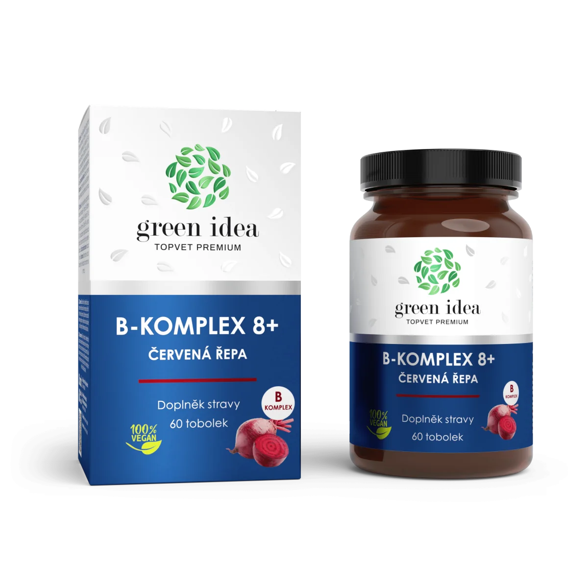 B-komplex 8+ červená repa - 60 kapsúl - Green idea
