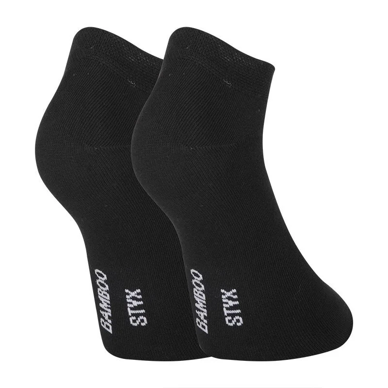 5PACK ponožky nízke bambusové čierne (5HBN960) XL
