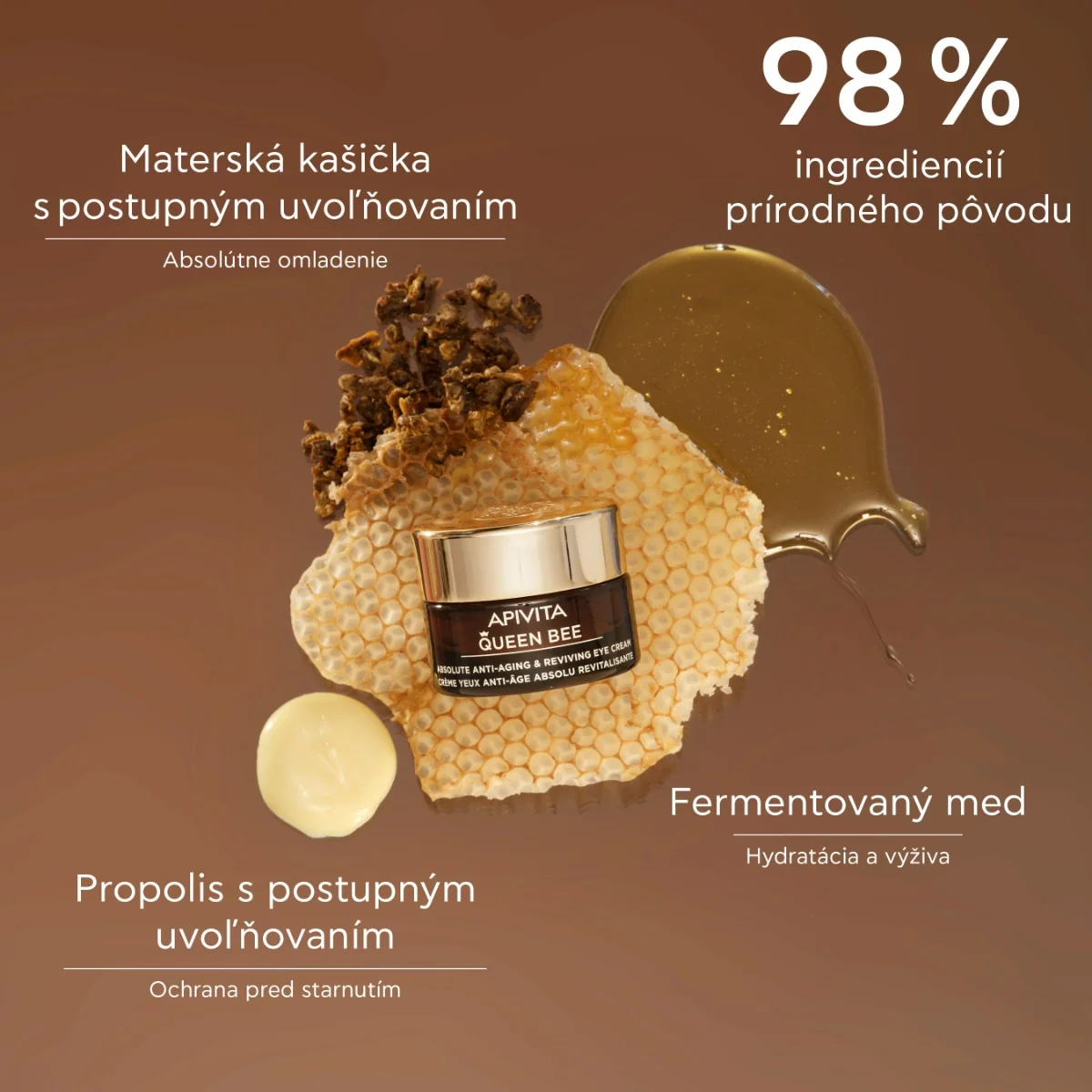 APIVITA Queen Bee Age Defense Eye Cream, 15ml 1×15 ml, ultra výživný očný anti-age krém