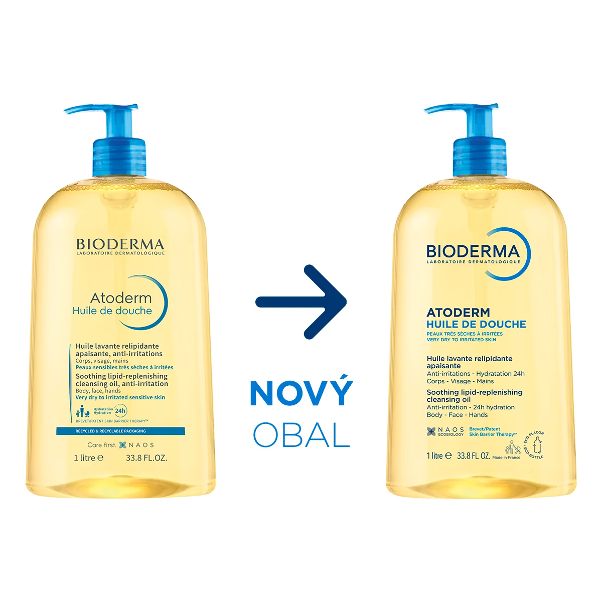 BIODERMA Atoderm Sprchový olej pre veľmi suchú až atopickú pokožku 1000 ml