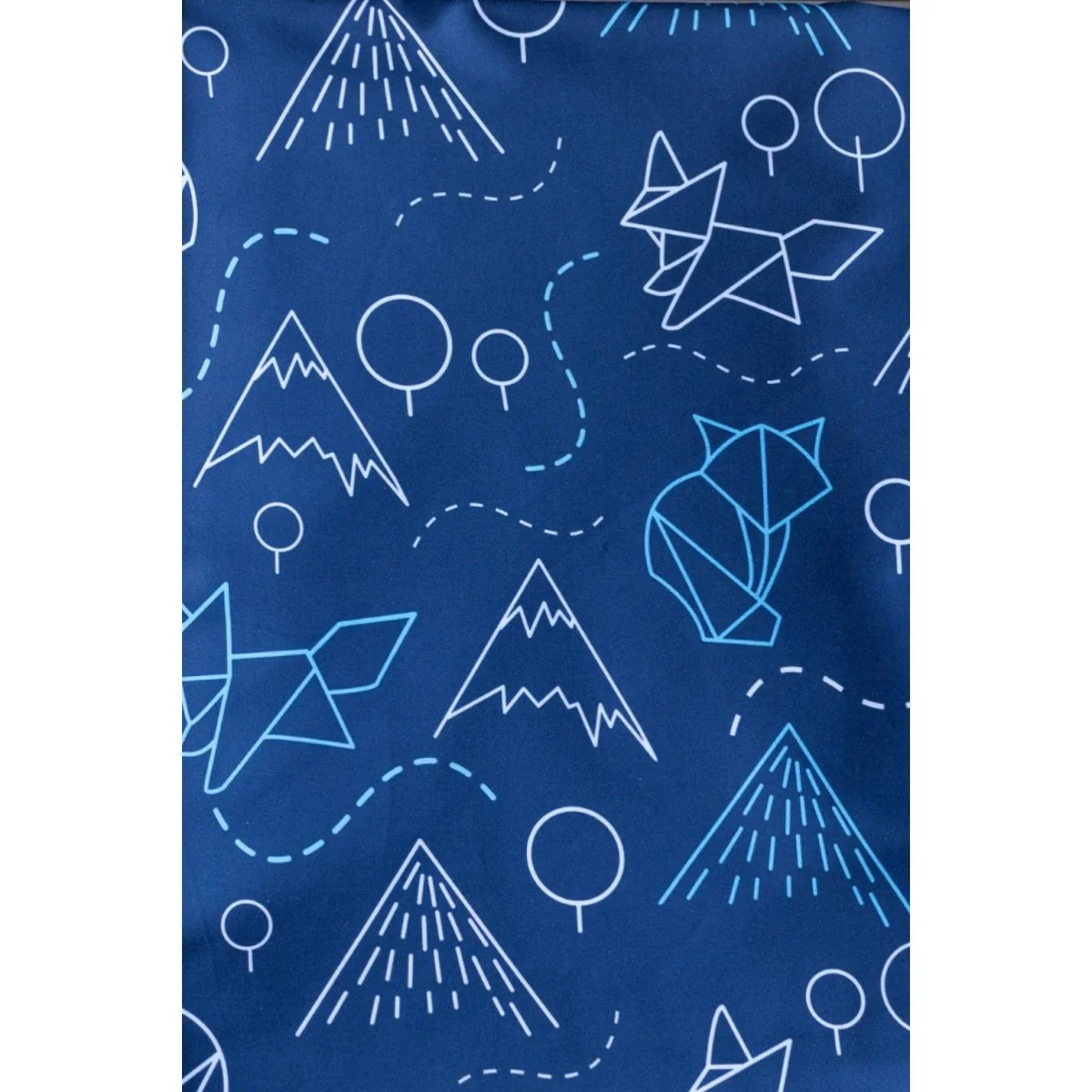 Detská plachta pre alergikov na matrac so zipsom Nanobavlna vzor líšky 70 x 140 x 8 cm