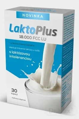 LaktoPlus 18.000 FCC LU 1×30 cps, výživový doplnok