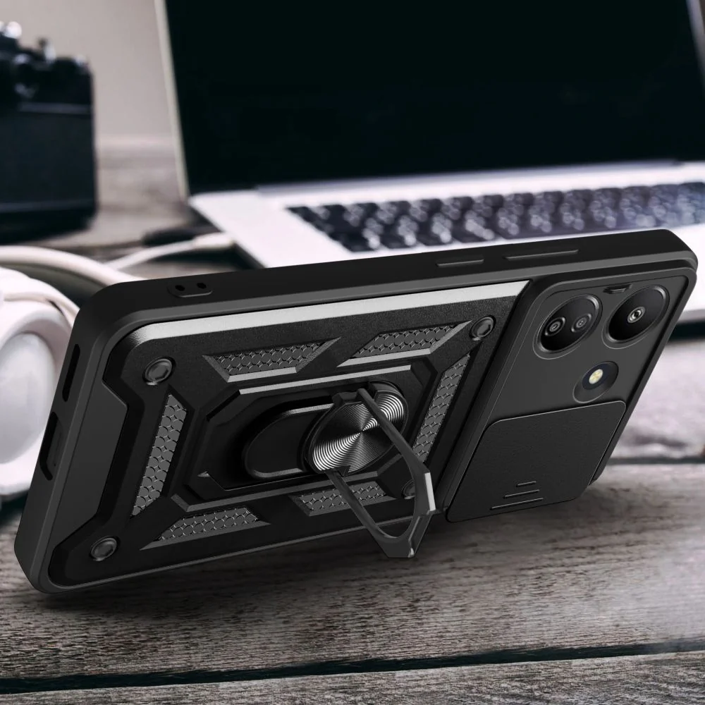 Tech-Protect Camshield kryt na Xiaomi Redmi 13C / Poco C65 čierny
