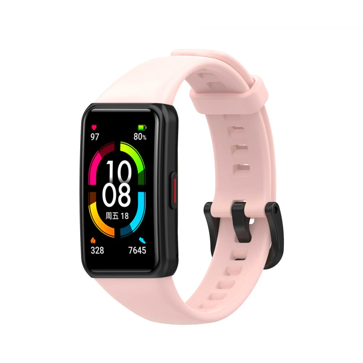 BStrap Silicone remienok na Honor Band 6 / Huawei Band 6 sand pink