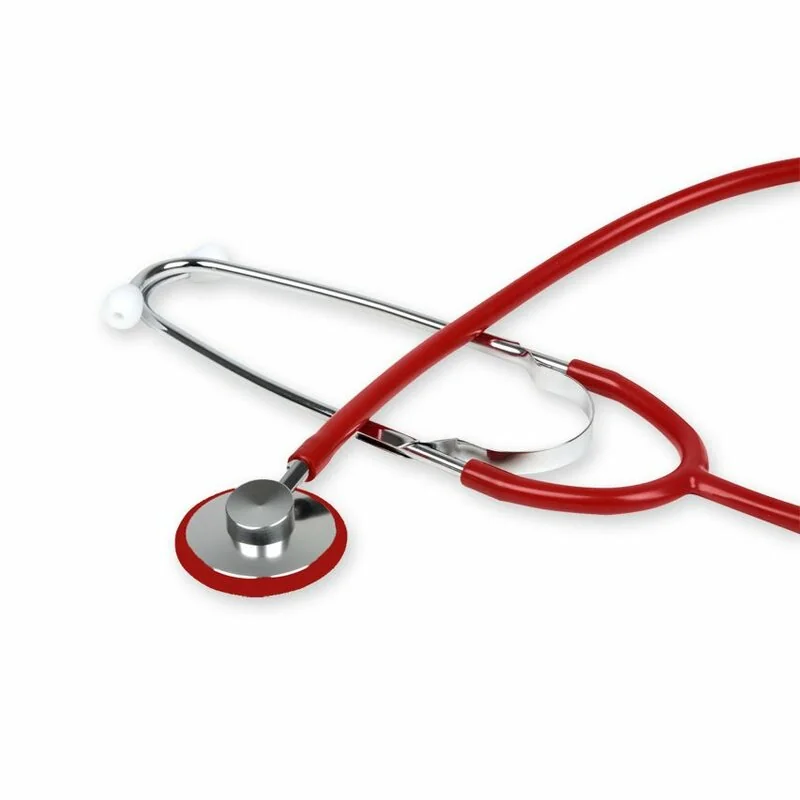 GIMA TRAD SINGLE HEAD STETHOSCOPE, Jednohlavový stetoskop, červený 1×1 ks