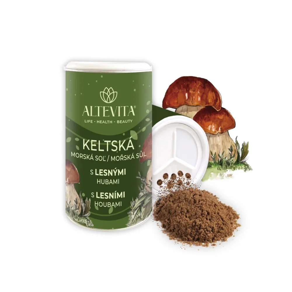 Keltská morská soľ s lesnými hubami 2 x 180g