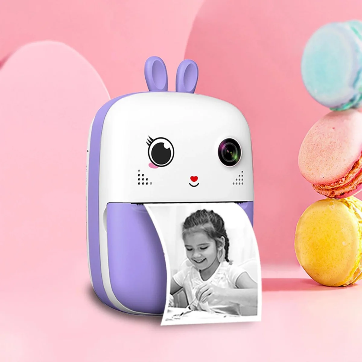 MG Mini Printing Camera detský instantný fotoaparát, fialový