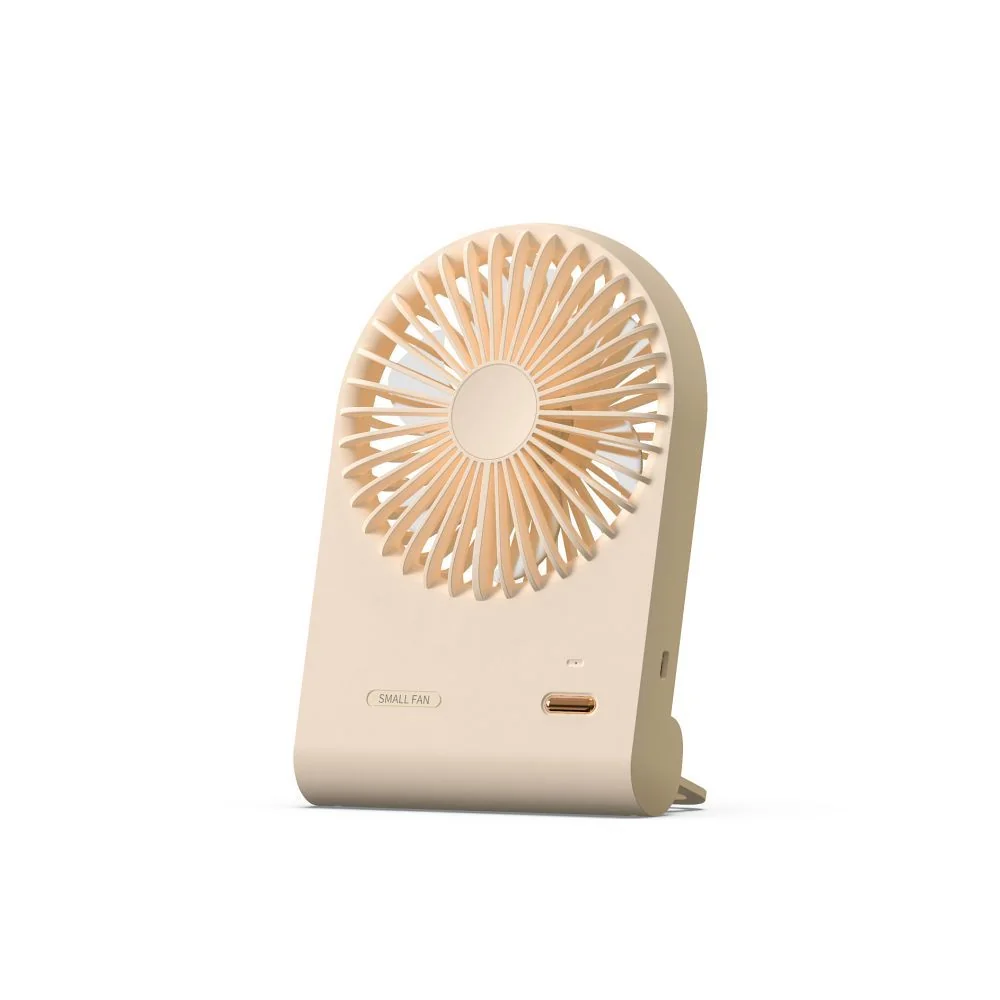 Stolový ventilátor s nastaviteľným sklonom, béžový