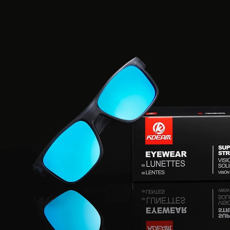 KDEAM Oxford 6 slnečné okuliare, lear / Sky Blue
