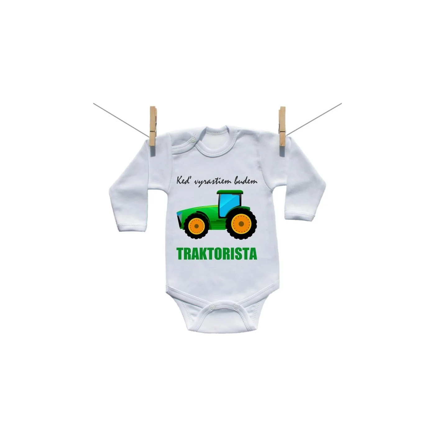 Boodyy Body s dlhým rukávom Keď vyrastiem budem traktorista Veľkosť: 92