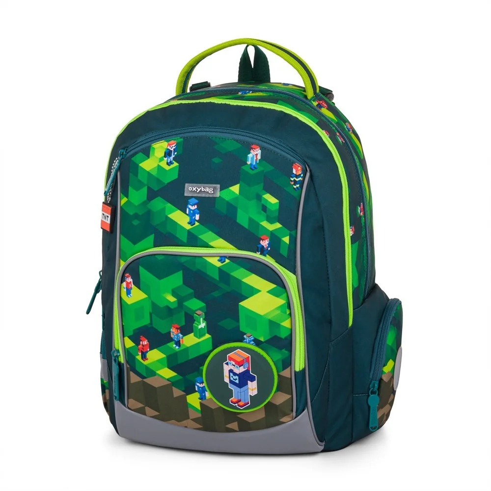 Školský batoh OXY GO Playworld Ergonomický, modrý