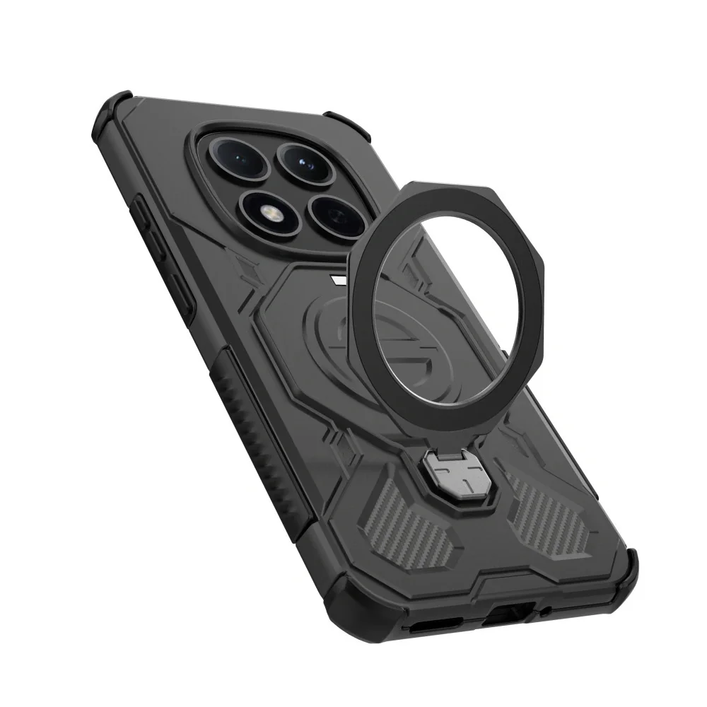 Tech-Protect Tactic Stand MagSafe kryt na Xiaomi Poco M8 Pro / Redmi Note 15 Pro Plus 5G, čierny ote 15 Pro Plus 5G, čierny