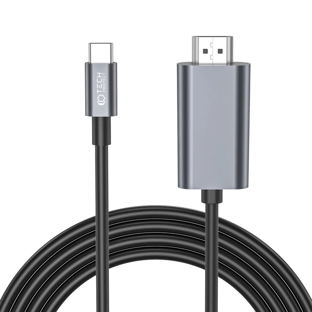 Tech-Protect Ultraboost kábel USB-C / HDMI 4K 2m, čierny 
