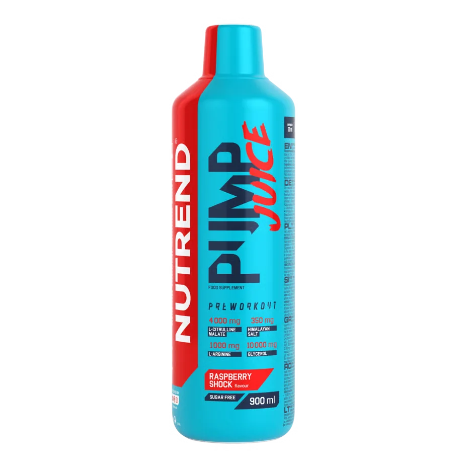 Nutrend PUMP JUICE 900 ml, malinový šok