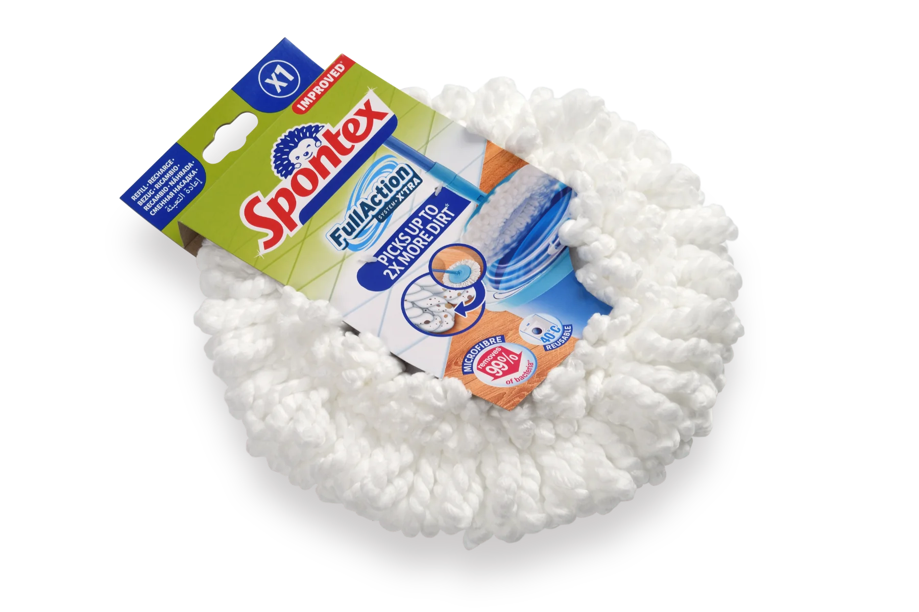 Spontex Full Action System X'tra náhrada 1×1 ks, náhrada na mop