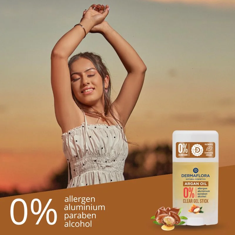 DERMAFLORA gélový deodorant s ARGANOVÝM OLEJOM a MEDOM 3ks