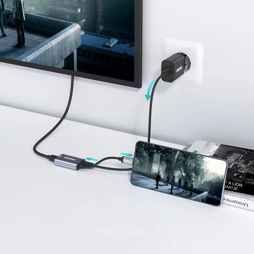 Choetech HUB-M06 adaptér USB-C / Mini DisplayPort 4K 60Hz, sivý