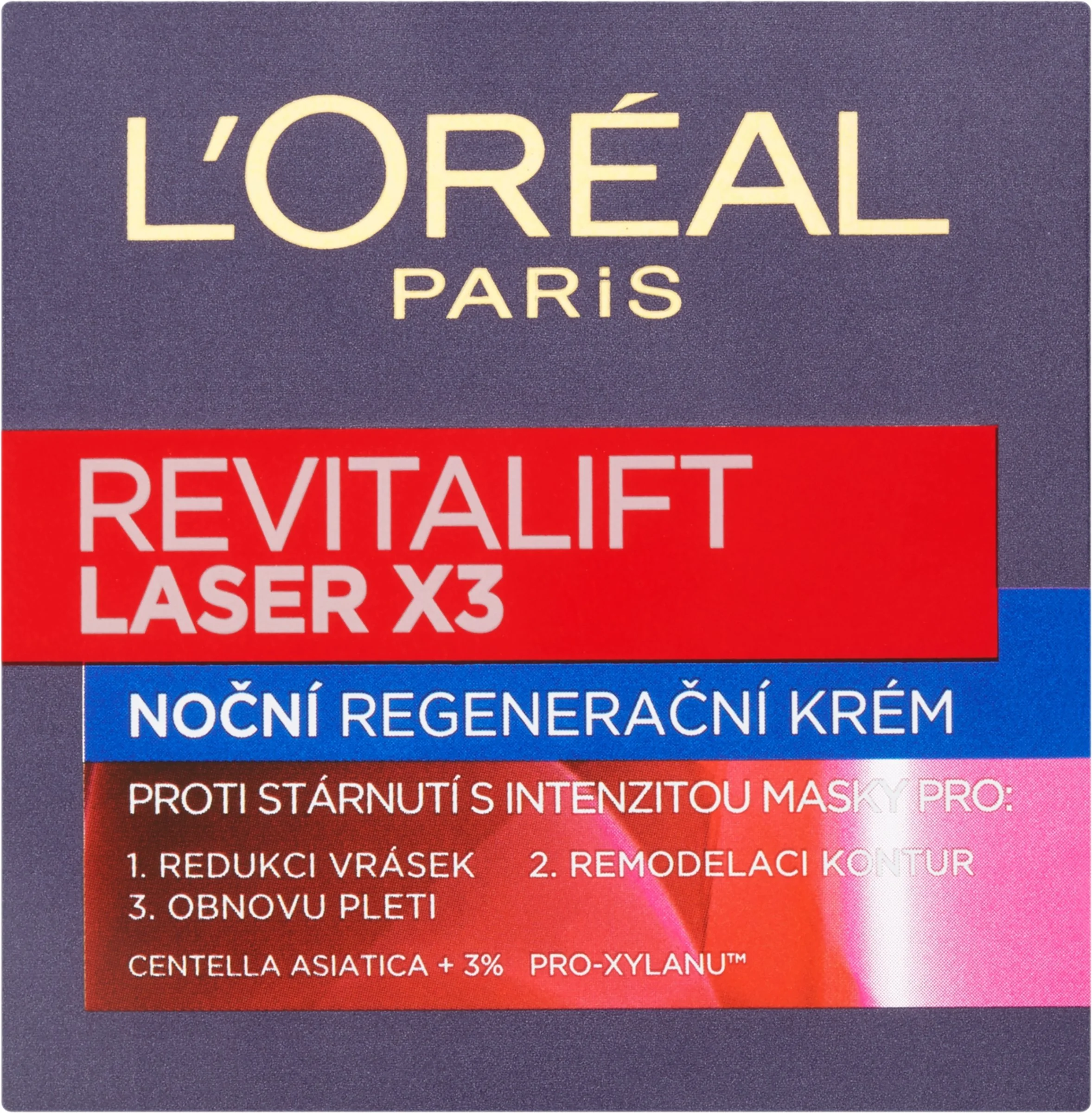 L´OREAL REVITALIFT LASER X3 NOČNÝ 1×50 ml, intenzívny krém proti starnutiu pleti