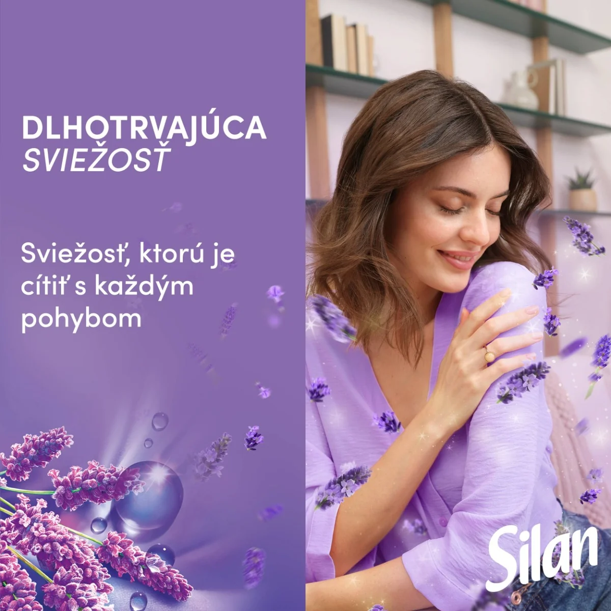 Silan aviváž Spring Lavender 64 praní, 1,408 l 1×1408 ml, aviváž