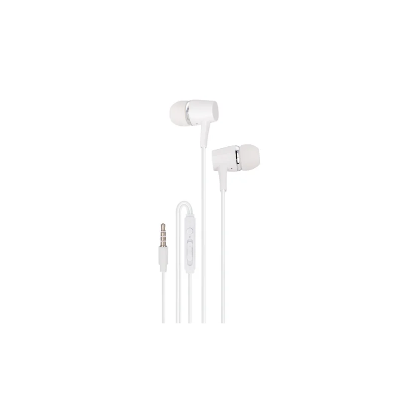 Slúchadlá do uši MAXLIFE MXEP-02 biele s mikrof.