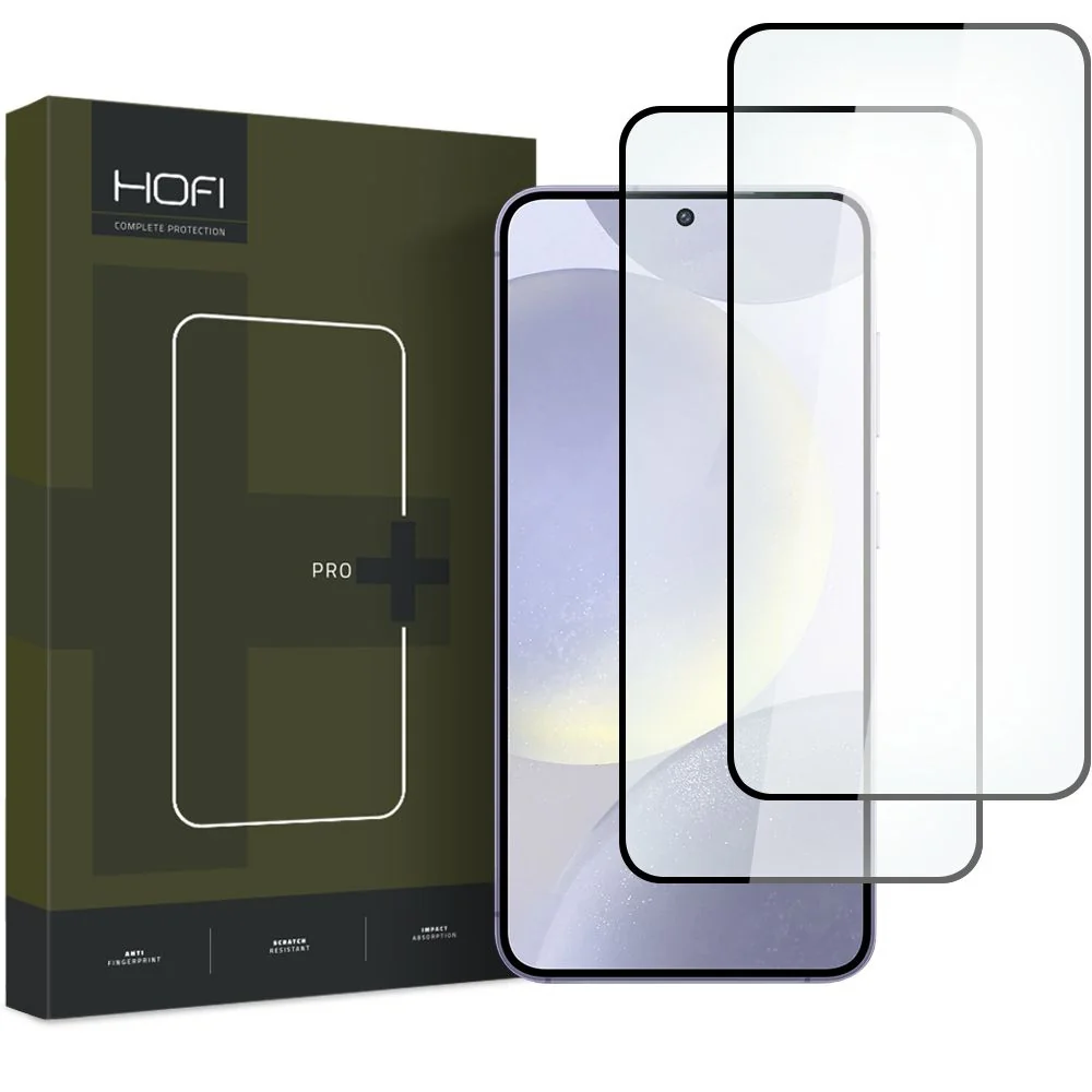 HOFI Glass Pro Full Screen 2x ochranné sklo na Samsung Galaxy S24 Plus, čierne , čierne