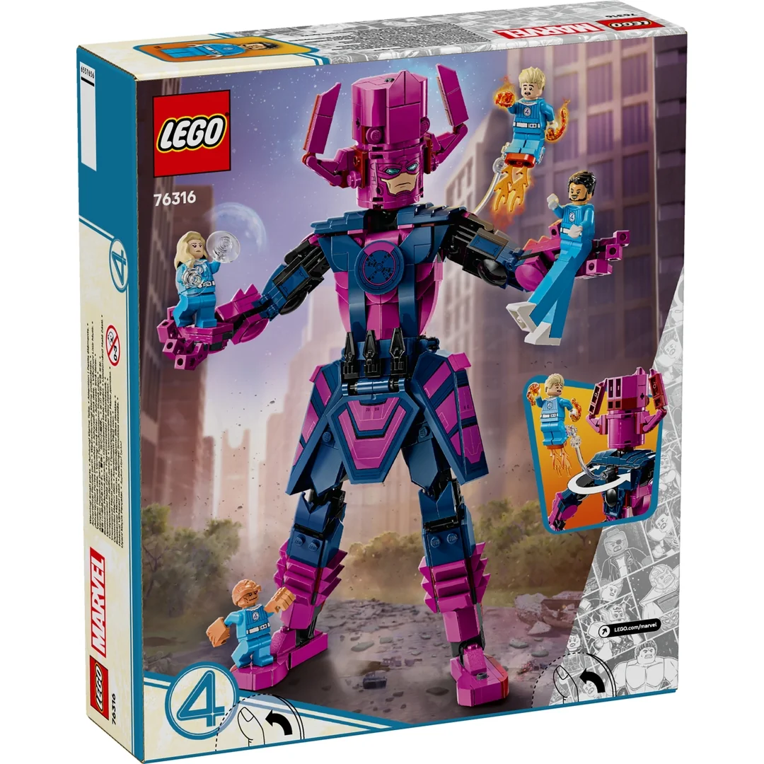 LEGO® Marvel 76316 Fantastická štvorka vs. zostaviteľná figúrka Galactusa