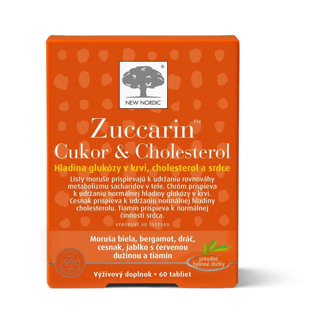 NEW NORDIC Zuccarin Cukor & Cholesterol 60 tbl