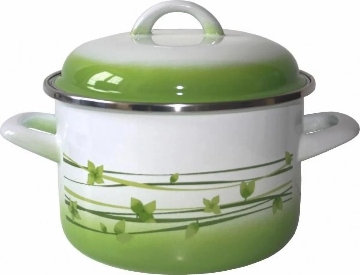 Hrniec s pokrievkou tráva 16cm 2lt METALAC