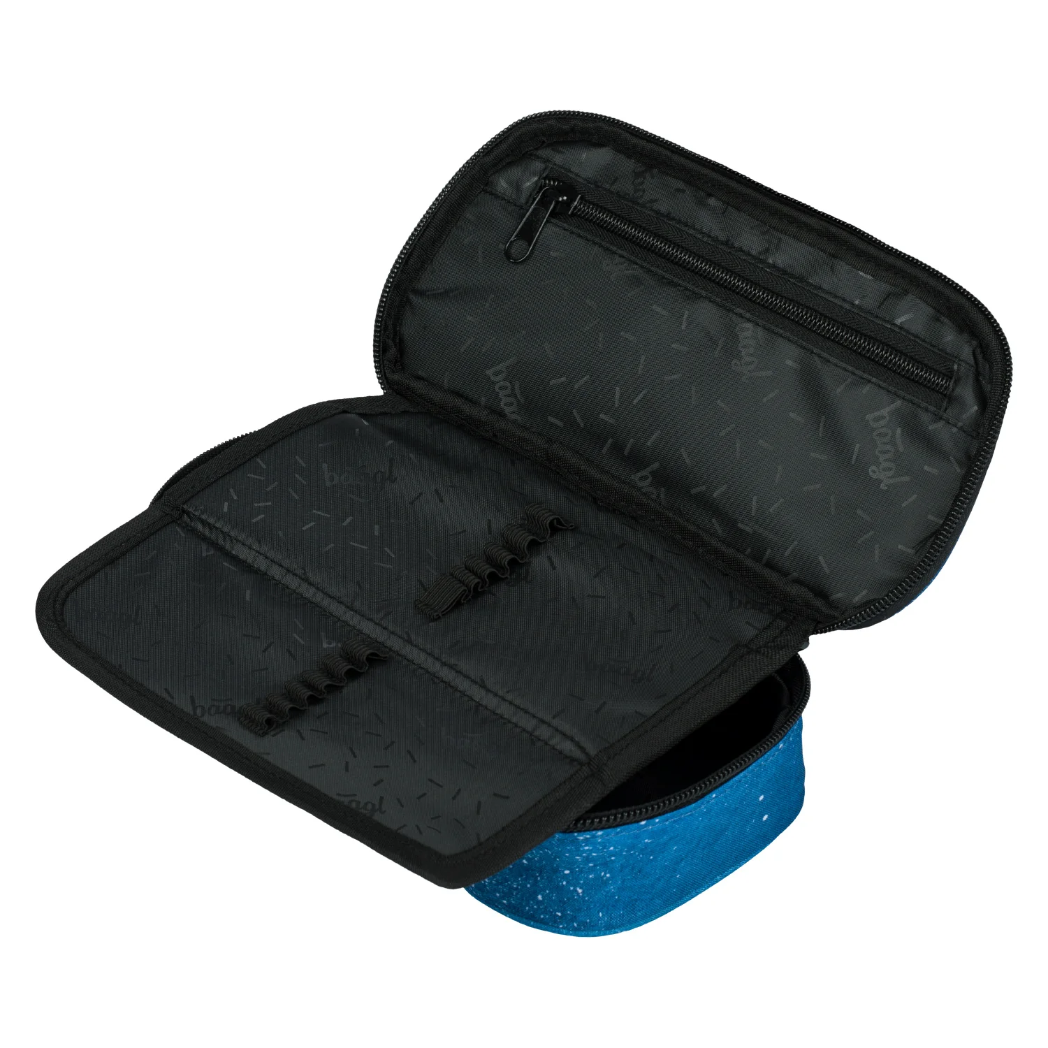 Baagl školský peračník etui Skate Steel modrý modro-šedý