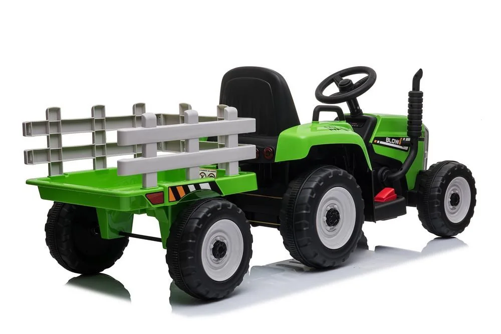 Elektrický traktor Baby Mix Erick s diaľkovým ovládačom zelený , 