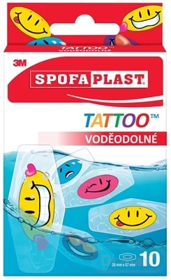 3M SPOFAPLAST č.115N Náplasti VODEODOLNÉ TATTOO 1×10 ks, tetovačka