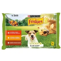 FRISKIES ADULT Dog Multipack 10(4x100g) - hovädzie/kura/jahňacie v želé