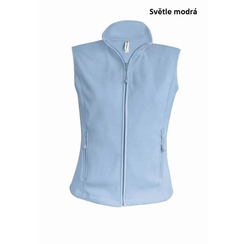 Primastyl Dámska zdravotnícka Fleecová vesta MILADA, svetlá modrá, veľ. XXXL