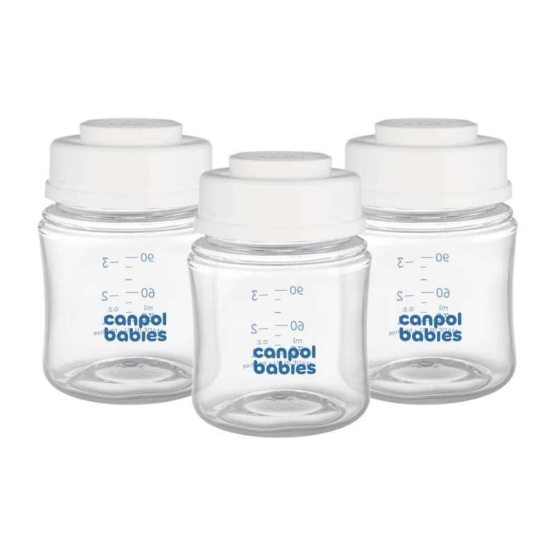 Canpol babies Sada fliaš na uskladnenie materského mlieka 3x120ml 1×1ks, sada fliaš