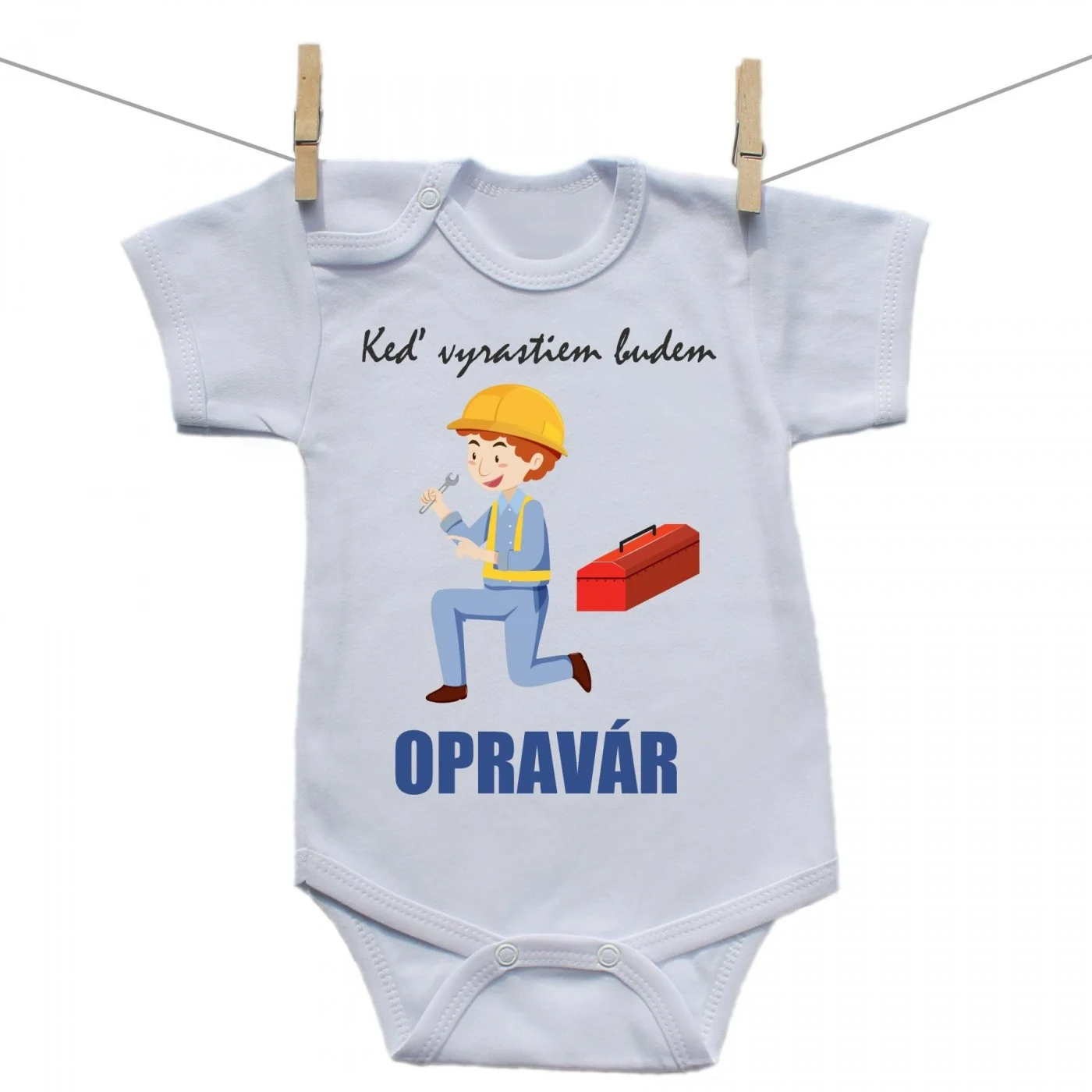 Boodyy Body s krátkym rukávom Keď vyrastiem budem opravár Veľkosť: 86