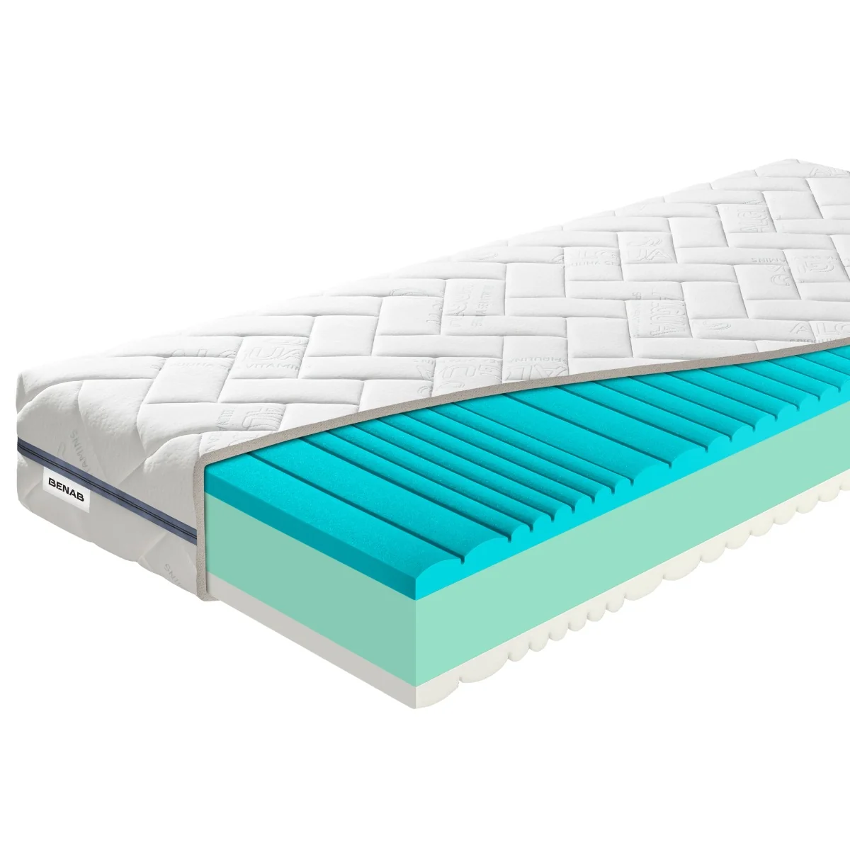 Matrac Benab King SeniorComfort 23 Visco H3 / H4 70 x 195 cm Matrac z pamäťovej peny 23 cm sendvičový zónová  ortopedické
