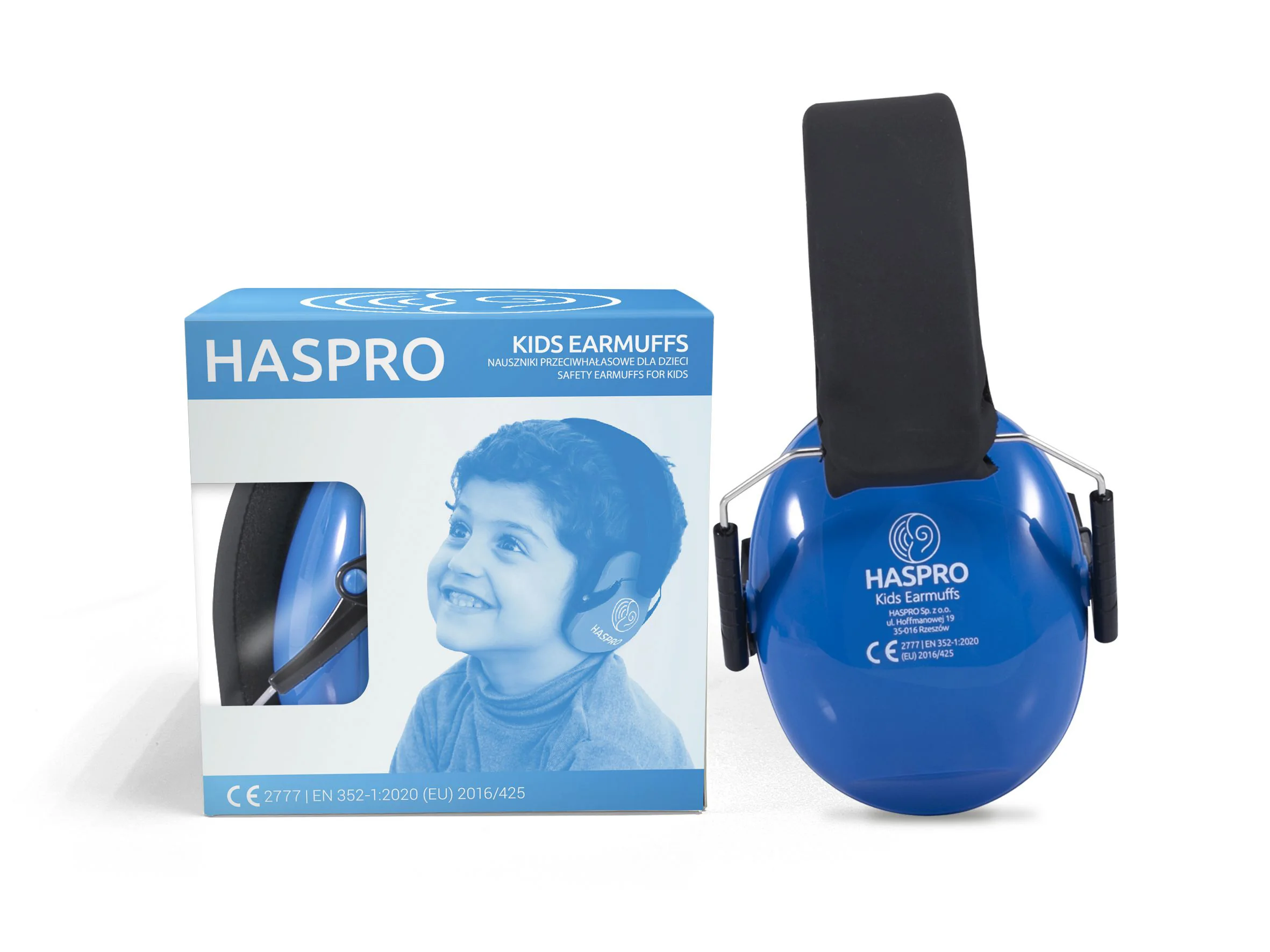 HASPRO KIDS chrániče sluchu na uši, modré, SNR 27 dB