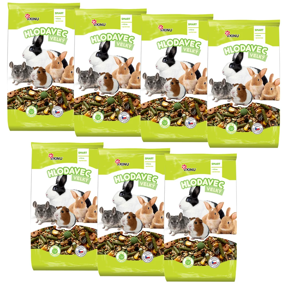 Akinu PAPKY Kompletné menu pre veľké hlodavce a králiky 7 x 1 kg