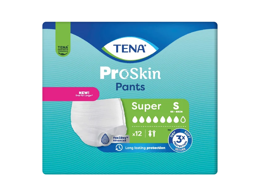 TENA PANTS SUPER SMALL 1×12 ks, naťahovacie absorpčné nohavičky