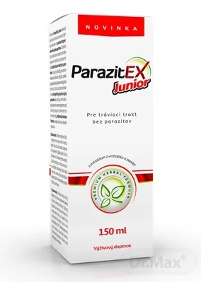 ParazitEx Junior 1×150 ml, sirup proti črevným parazitom