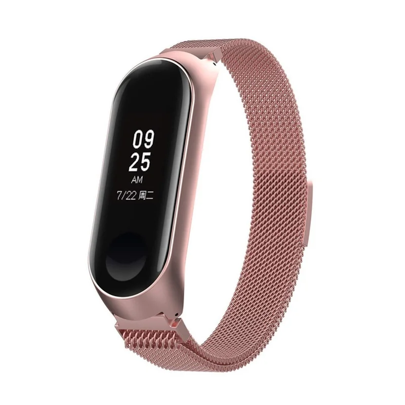BStrap Milanese (Large) remienok na Xiaomi Mi Band 3/4 rose pink