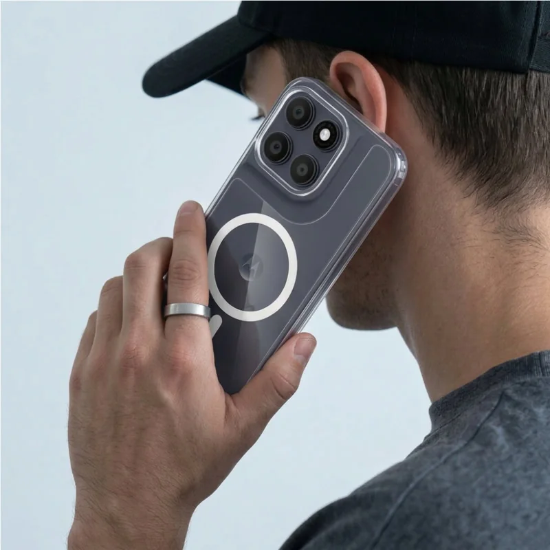 Tech-Protect FlexAir Hybrid MagSafe kryt na Motorola Moto G67 / G77, priesvitný