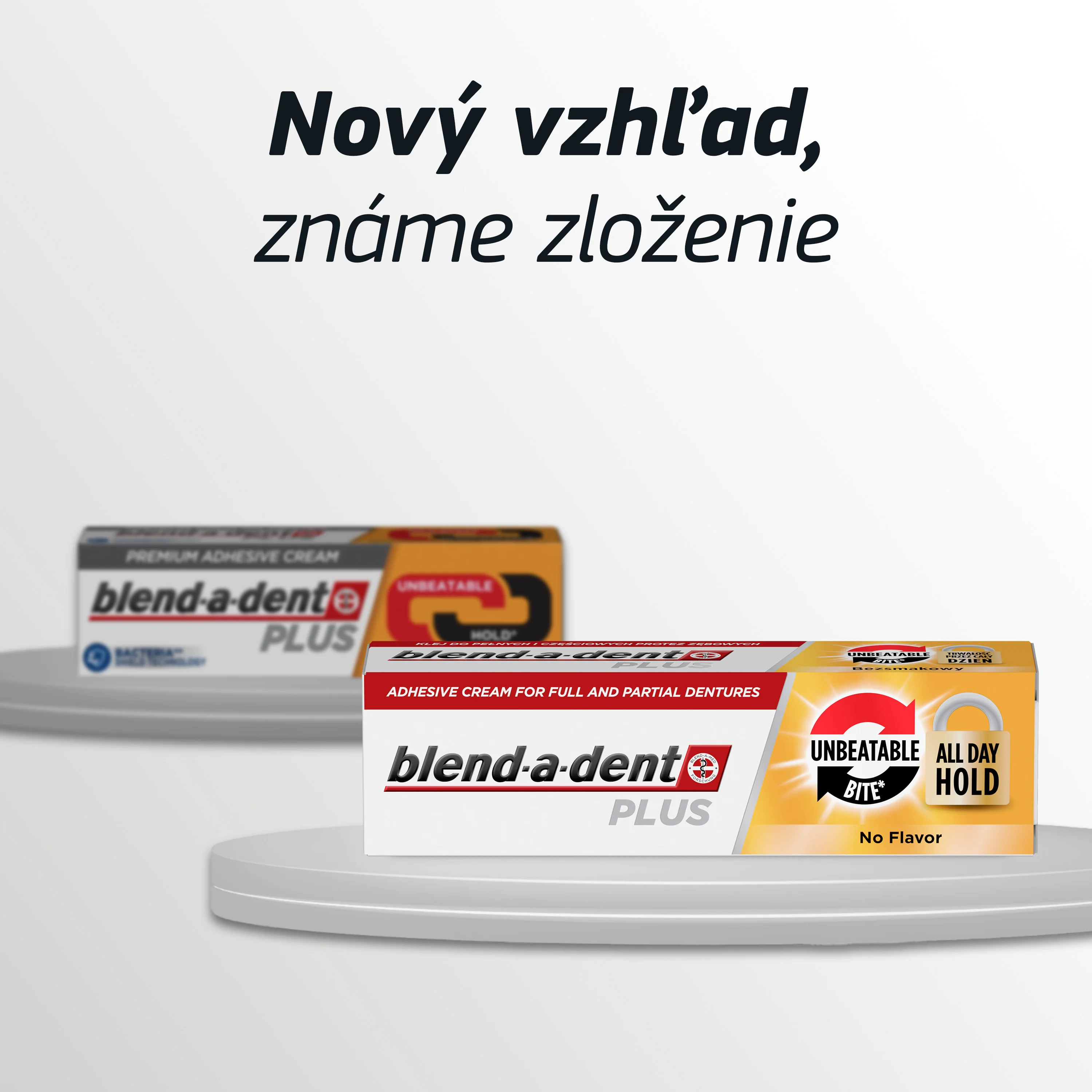 Blend-a-dent Plus Unbeatable Bite fixačný krém na zubné protézy 40 ml